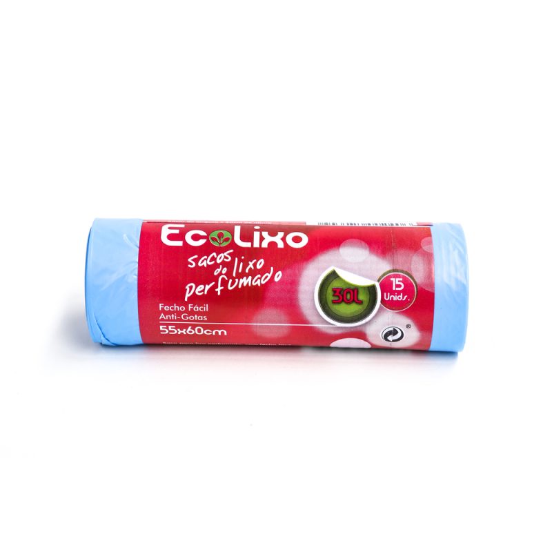 SACO LIXO PERFUMADO FECHO FACIL 52X60 - 15UN AZUL PL0640 AZ.jpg